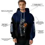customized uconn huskies baby groot blue black hoodie best selling