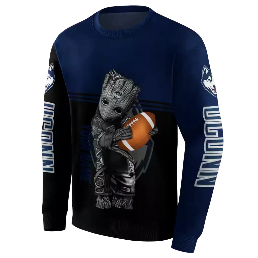 customized uconn huskies baby groot blue black hoodie new arrival customized uconn huskies baby groot blue black hoodie new arrival