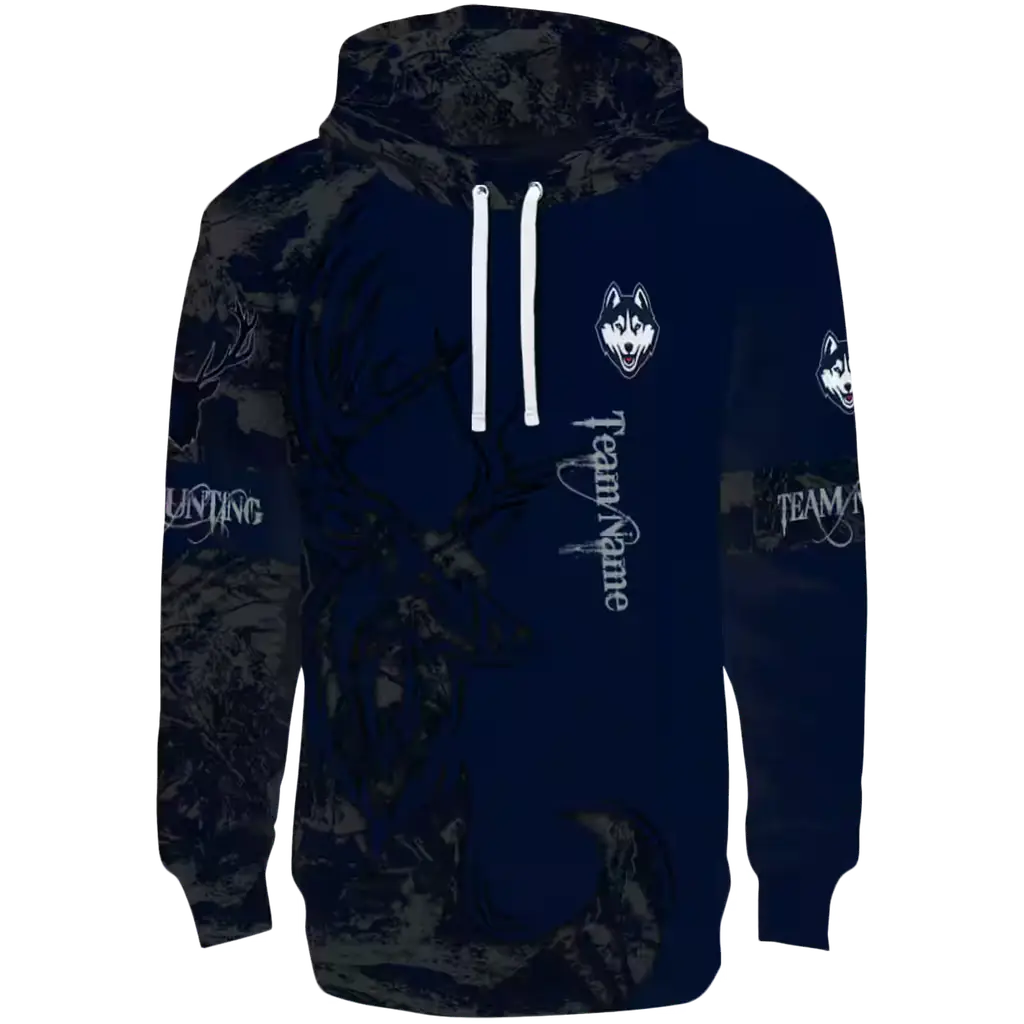 customized uconn huskies deer silhouette blue hoodie best selling customized uconn huskies deer silhouette blue hoodie best selling