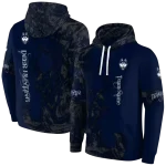 customized uconn huskies deer silhouette blue hoodie best selling