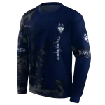 customized uconn huskies deer silhouette blue hoodie best selling