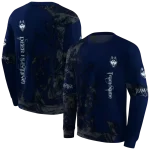 customized uconn huskies deer silhouette blue hoodie best selling