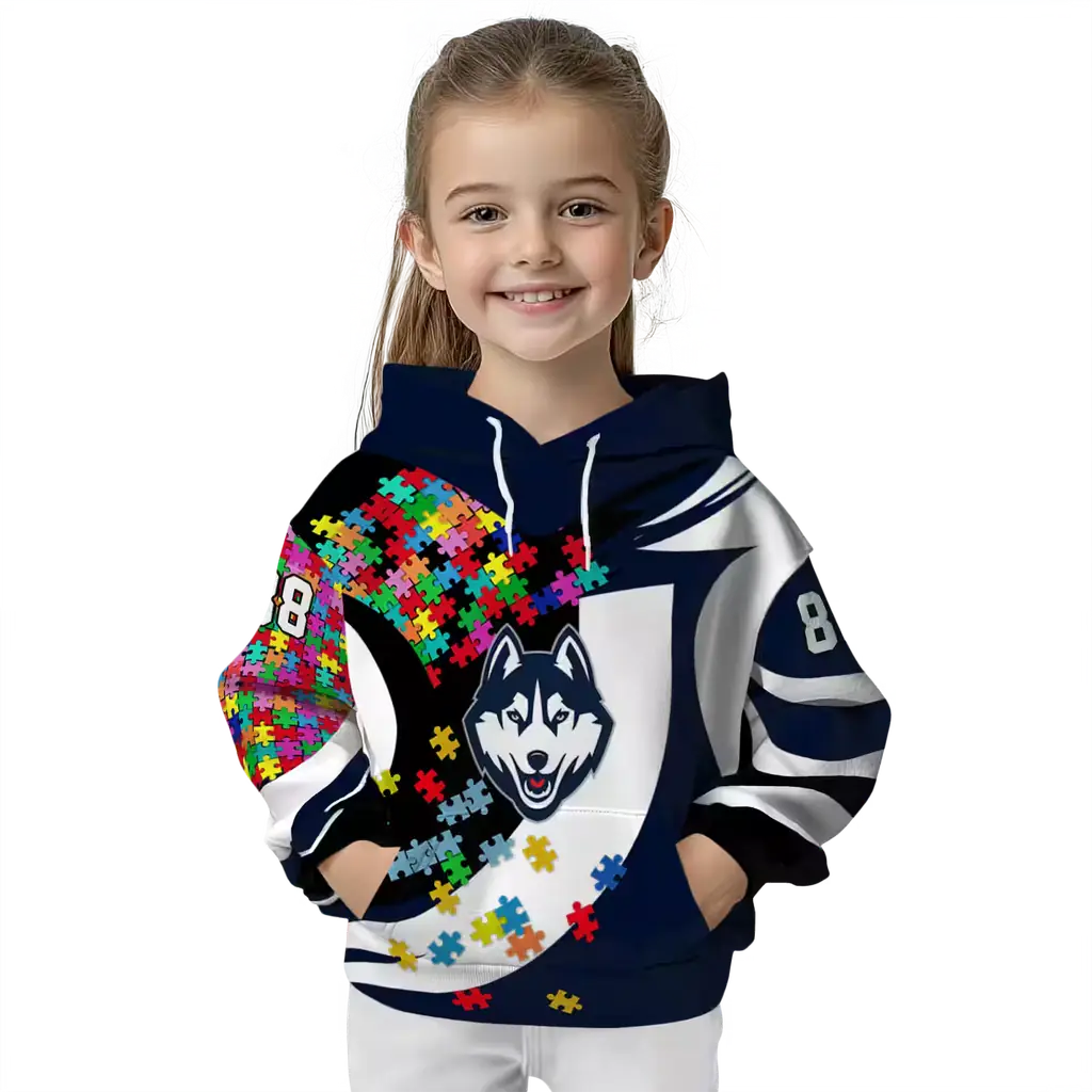 customized uconn huskies puzzle pieces blue hoodie top rated customized uconn huskies puzzle pieces blue hoodie top rated