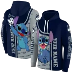 customized uconn huskies stitch blue hoodie best selling