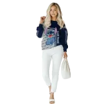 customized uconn huskies stitch blue hoodie best selling