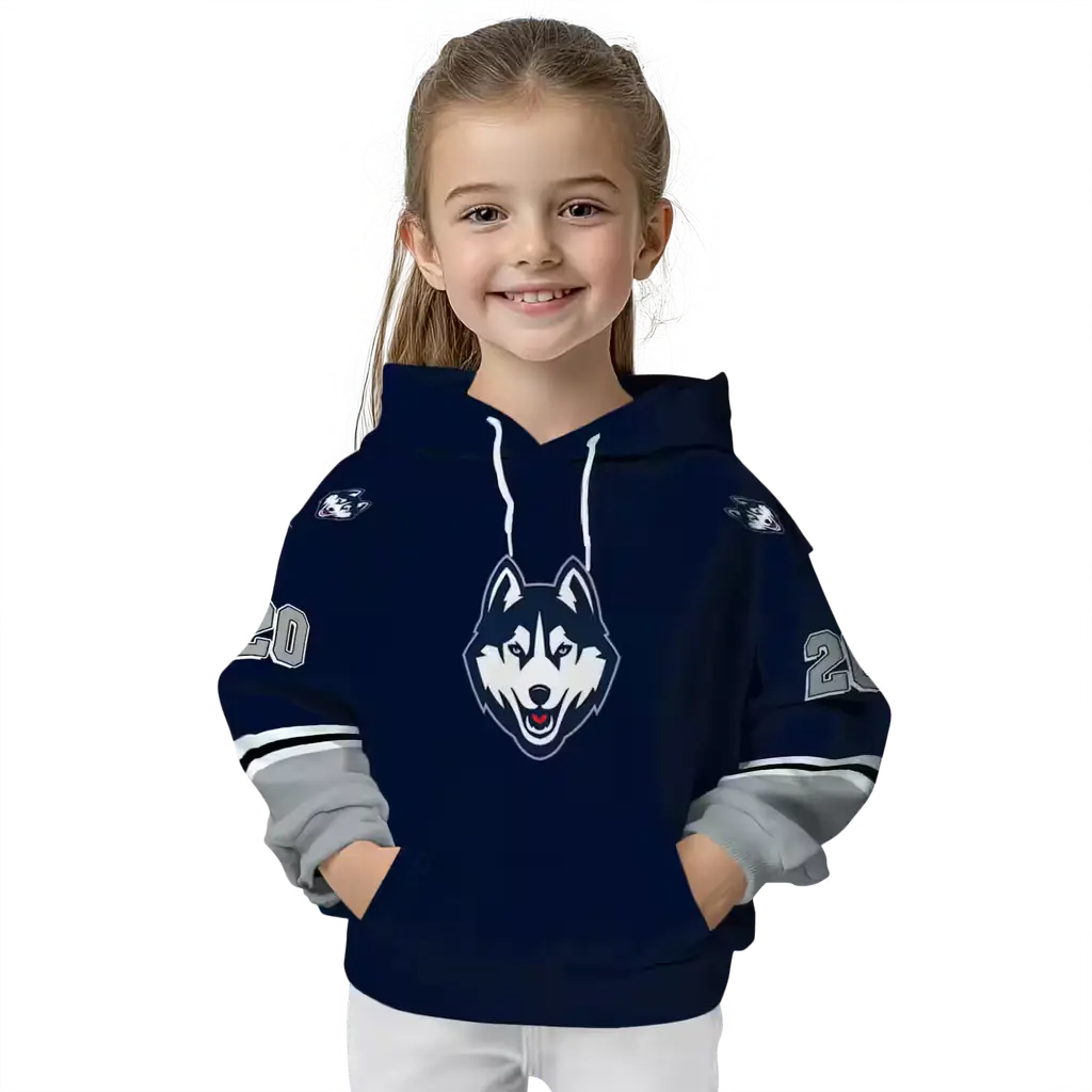 customized uconn huskies striped sleeves blue hoodie top rated customized uconn huskies striped sleeves blue hoodie top rated