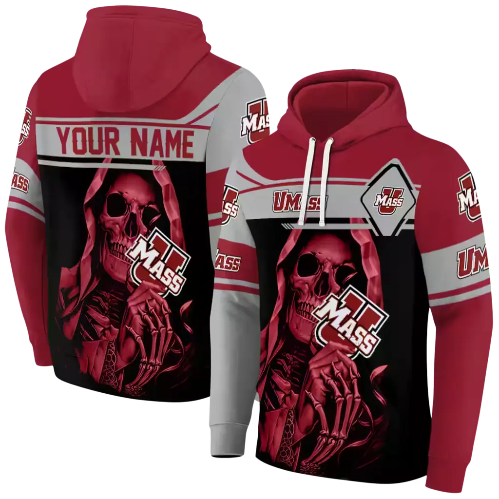 customized umass minutemen grim reaper red black hoodie fashion forward customized umass minutemen grim reaper red black hoodie fashion forward