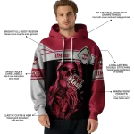 customized umass minutemen grim reaper red black hoodie best selling