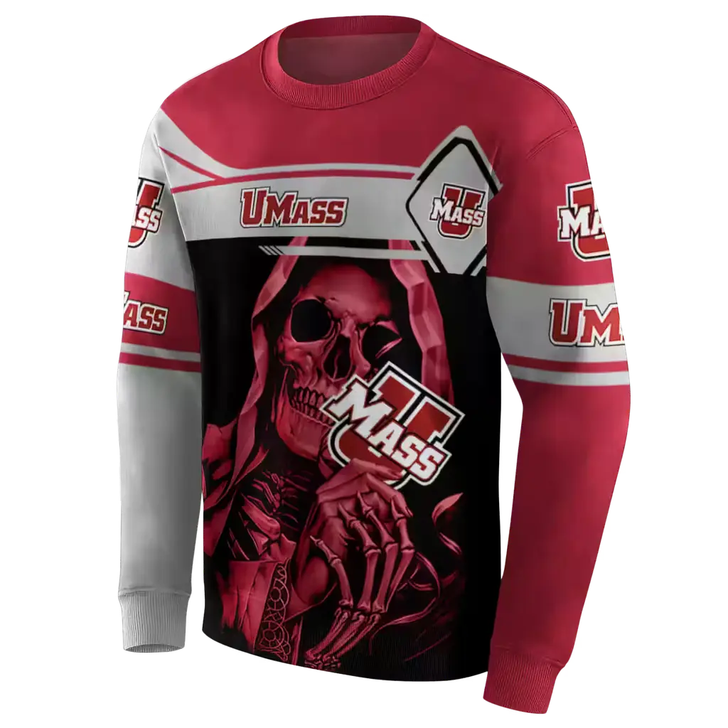 customized umass minutemen grim reaper red black hoodie new arrival customized umass minutemen grim reaper red black hoodie new arrival