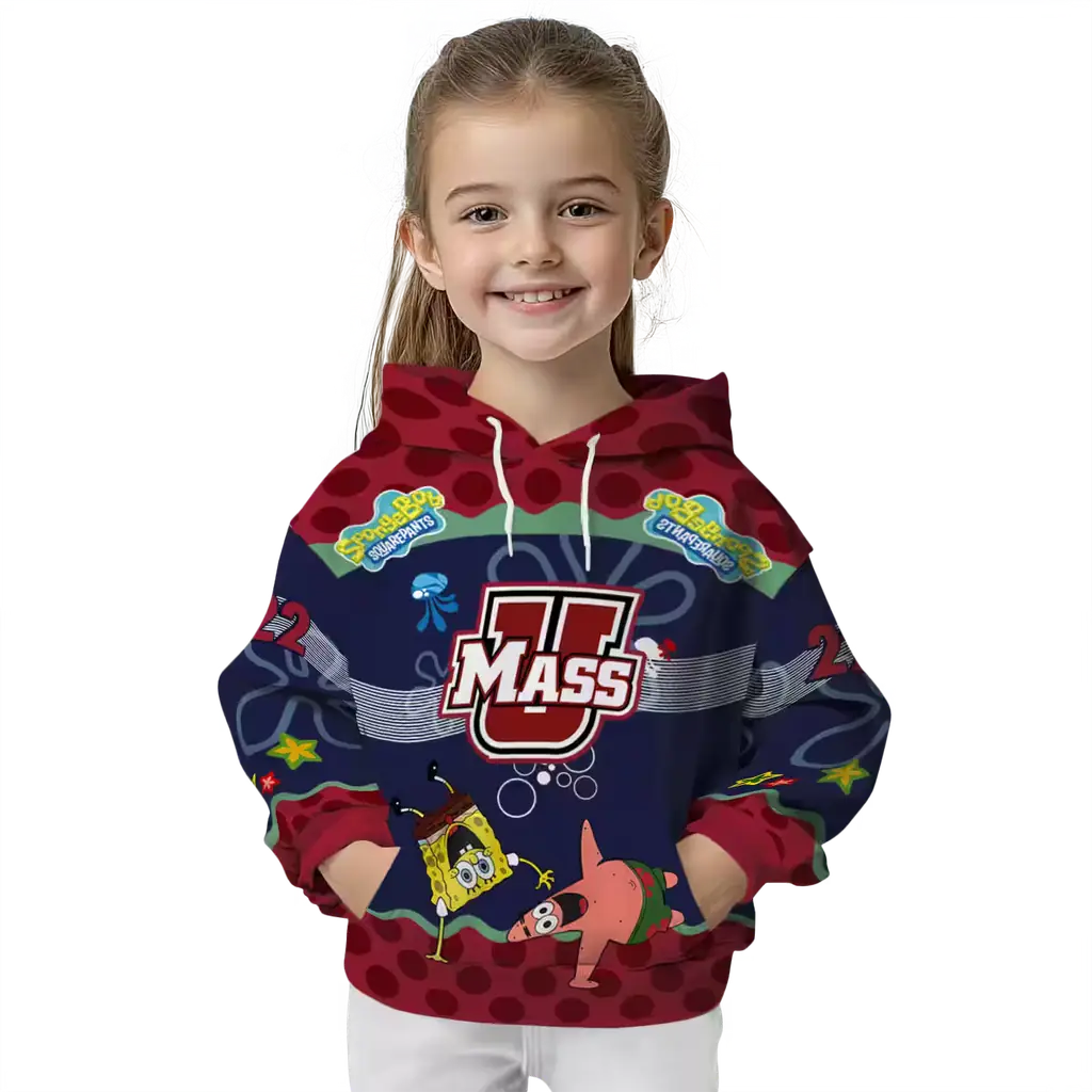 customized umass minutemen spongebob patrick star red navy hoodie top rated customized umass minutemen spongebob patrick star red navy hoodie top rated