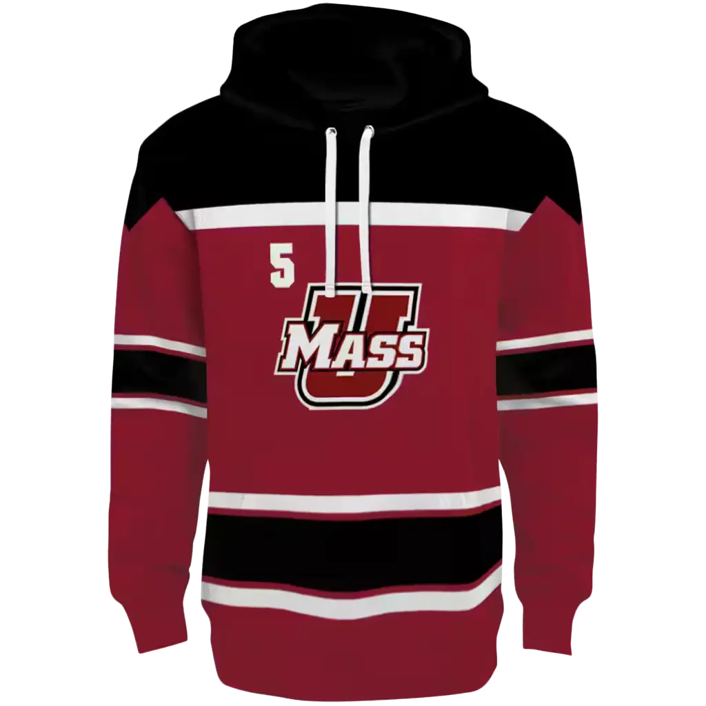 customized umass minutemen striped pattern red hoodie best selling customized umass minutemen striped pattern red hoodie best selling