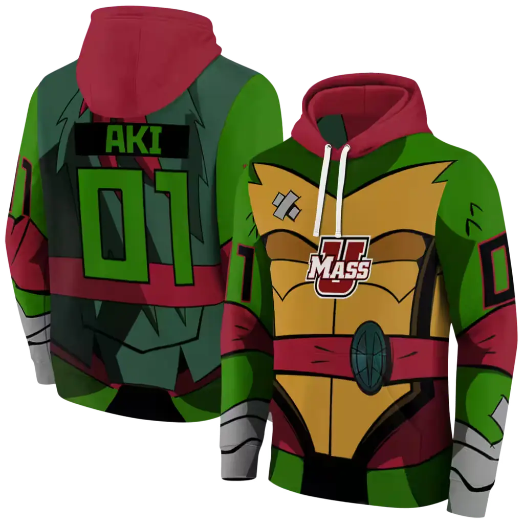 customized umass minutemen superhero armor red green hoodie fashion forward customized umass minutemen superhero armor red green hoodie fashion forward