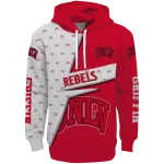 customized unlv rebels abstract shape red hoodie best selling