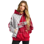 customized unlv rebels abstract shape red hoodie best selling