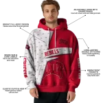 customized unlv rebels abstract shape red hoodie best selling