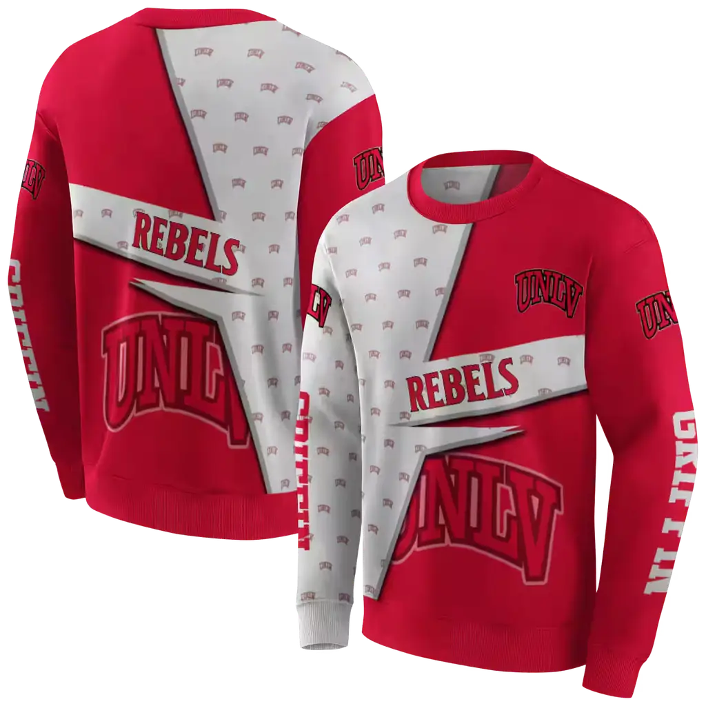 customized unlv rebels abstract shape red hoodie premium grade customized unlv rebels abstract shape red hoodie premium grade