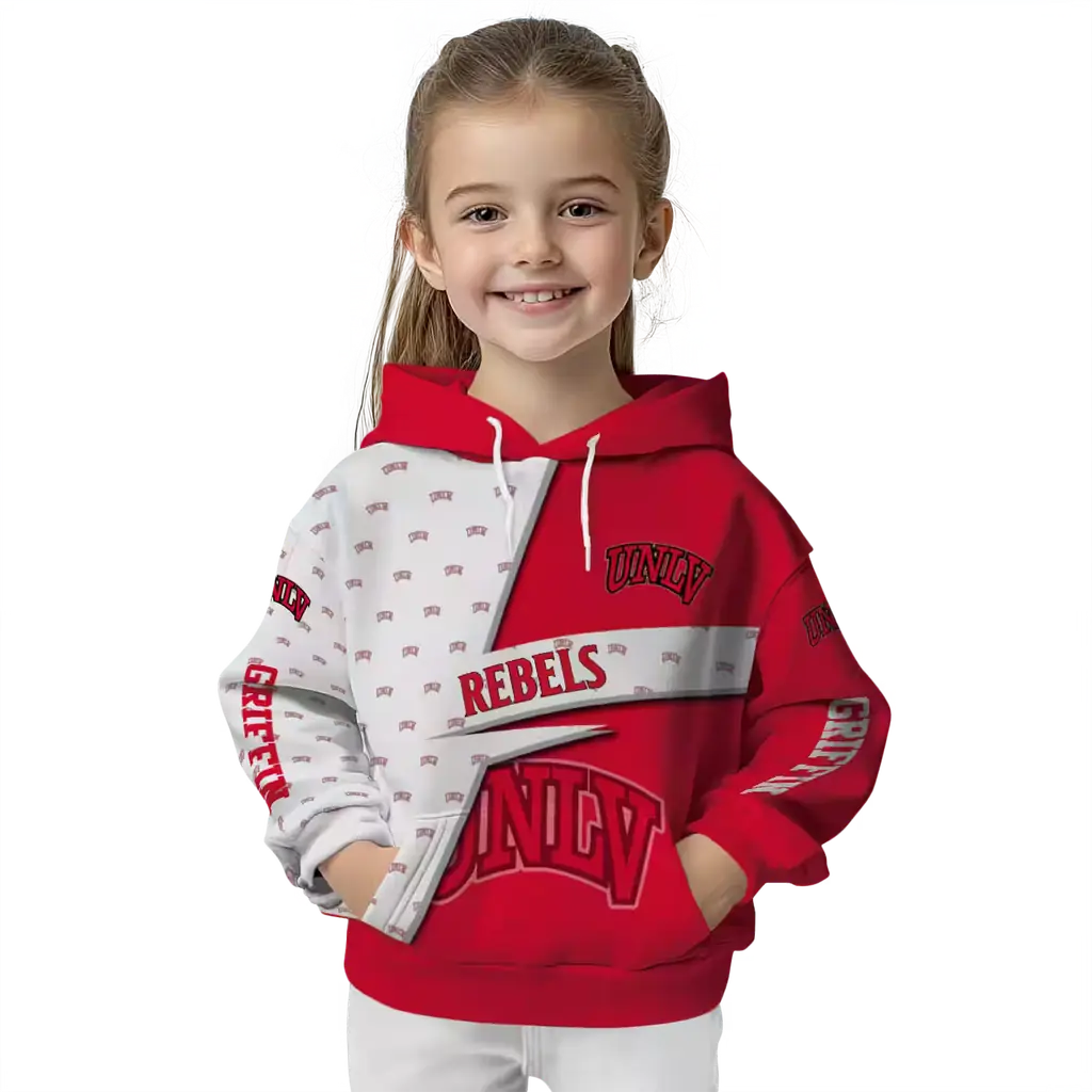 customized unlv rebels abstract shape red hoodie top rated customized unlv rebels abstract shape red hoodie top rated