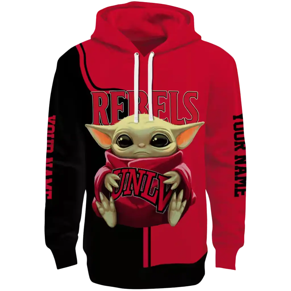 customized unlv rebels baby yoda red black hoodie best selling customized unlv rebels baby yoda red black hoodie best selling