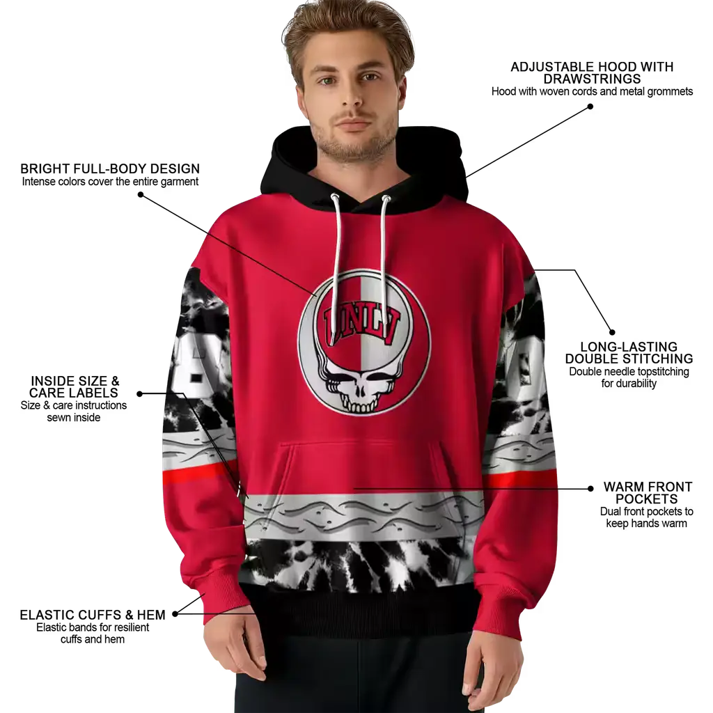 customized unlv rebels grateful vibes red hoodie latest model customized unlv rebels grateful vibes red hoodie latest model