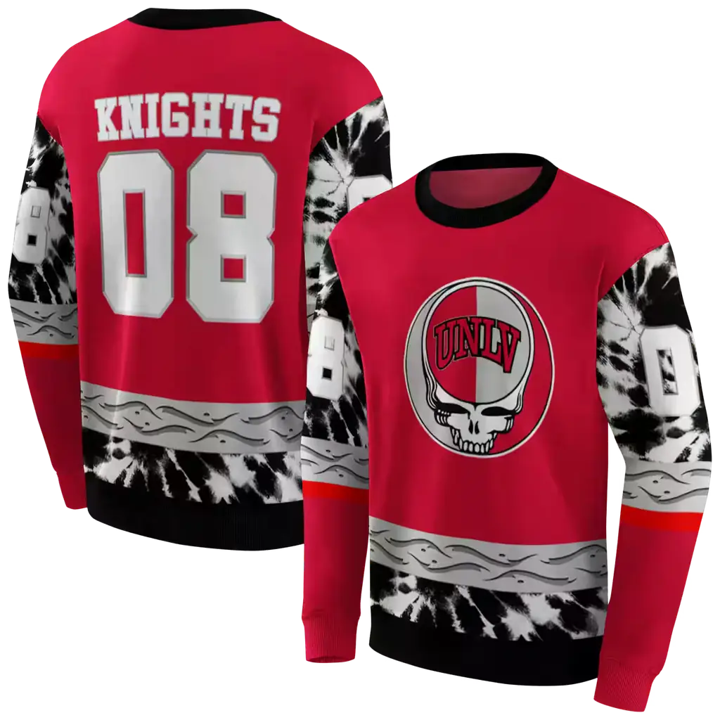 customized unlv rebels grateful vibes red hoodie premium grade customized unlv rebels grateful vibes red hoodie premium grade