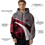 customized unlv rebels hexagonal mesh red black gray hoodie best selling