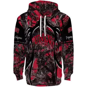 customized unlv rebels hunting theme red black hoodie best selling