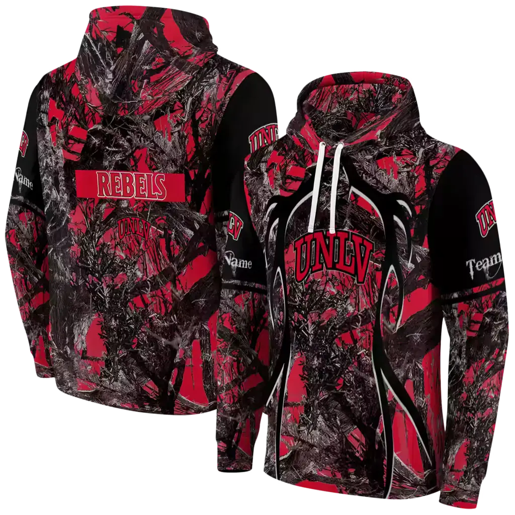 customized unlv rebels hunting theme red black hoodie fashion forward customized unlv rebels hunting theme red black hoodie fashion forward
