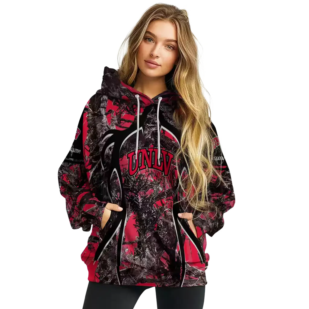 customized unlv rebels hunting theme red black hoodie high quality customized unlv rebels hunting theme red black hoodie high quality
