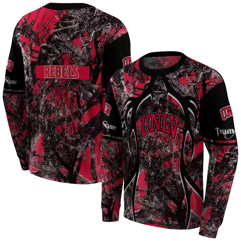 customized unlv rebels hunting theme red black hoodie premium grade customized unlv rebels hunting theme red black hoodie premium grade