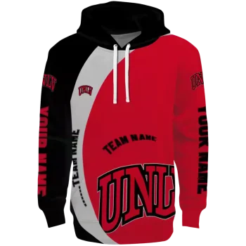 customized unlv rebels minimalist design red black hoodie best selling