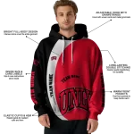 customized unlv rebels minimalist design red black hoodie best selling