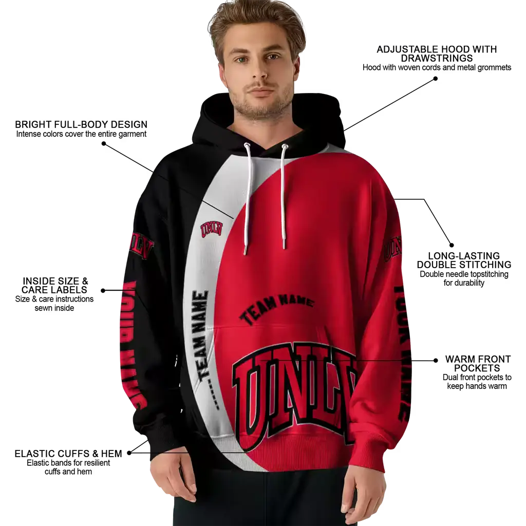customized unlv rebels minimalist design red black hoodie latest model customized unlv rebels minimalist design red black hoodie latest model