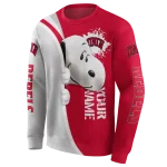 customized unlv rebels peeking snoopy red hoodie best selling