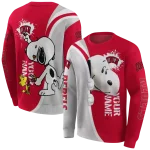 customized unlv rebels peeking snoopy red hoodie best selling