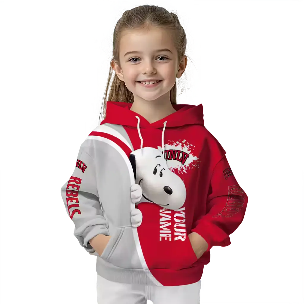 customized unlv rebels peeking snoopy red hoodie top rated customized unlv rebels peeking snoopy red hoodie top rated