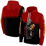 customized usc trojans baby groot red black hoodie best selling