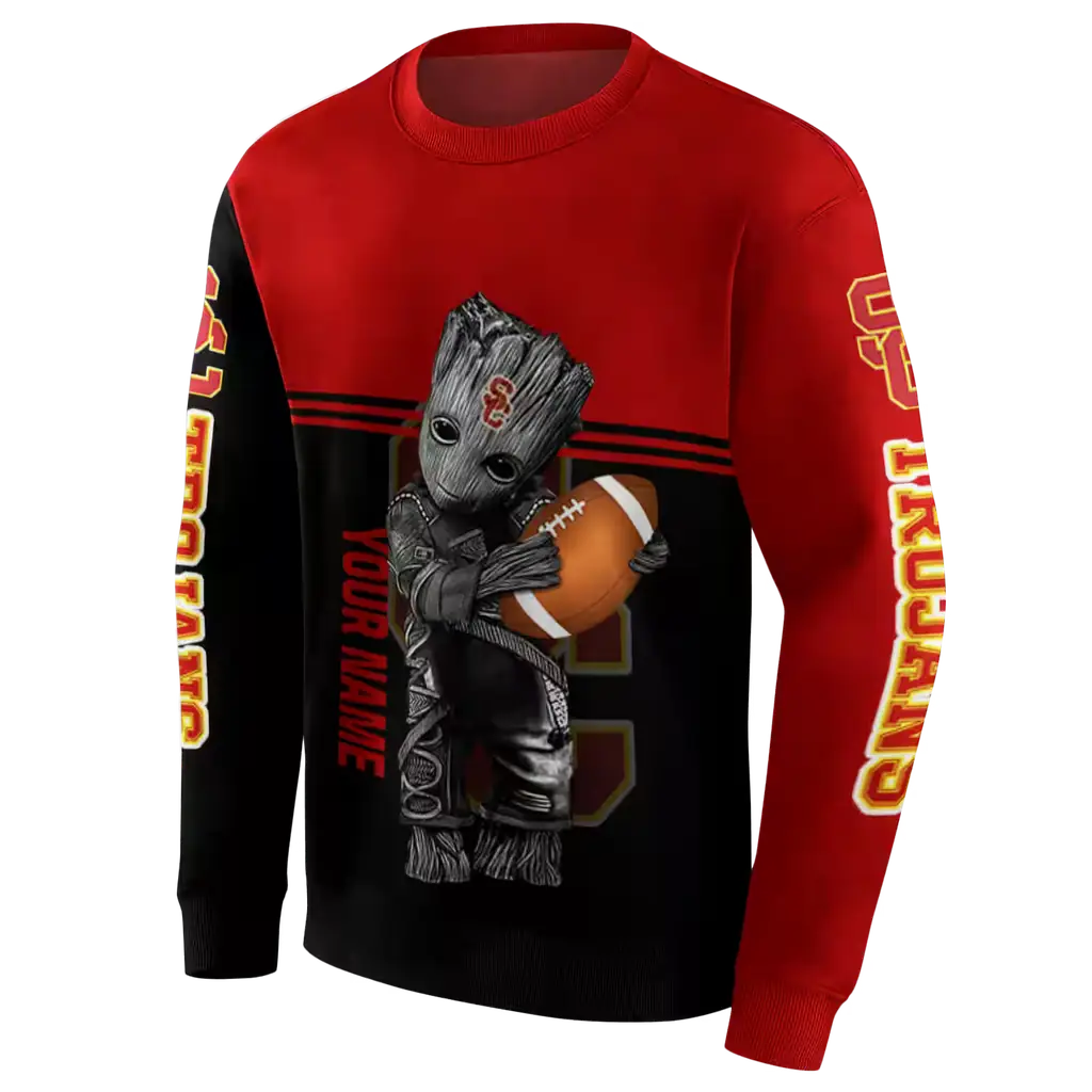 customized usc trojans baby groot red black hoodie new arrival customized usc trojans baby groot red black hoodie new arrival