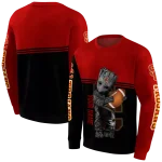 customized usc trojans baby groot red black hoodie best selling