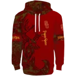 customized usc trojans deer silhouette red hoodie best selling