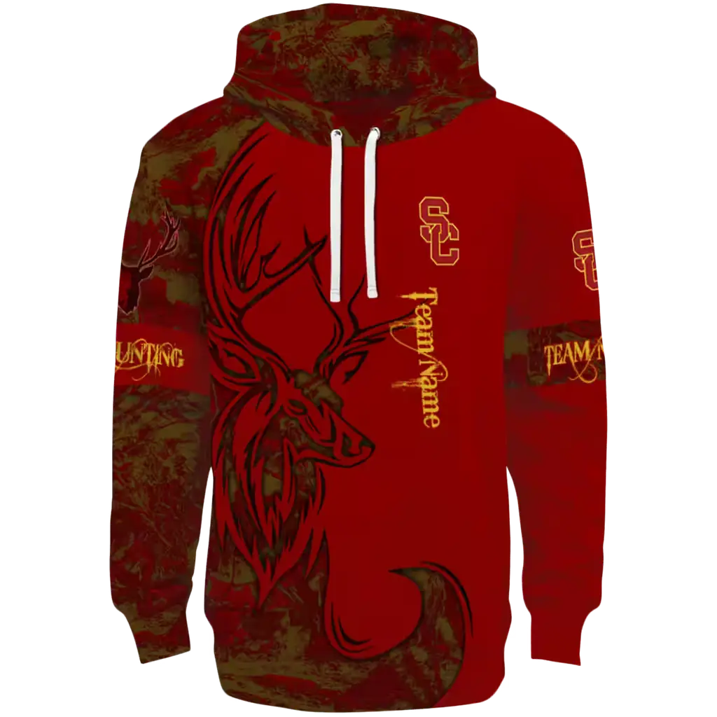 customized usc trojans deer silhouette red hoodie best selling customized usc trojans deer silhouette red hoodie best selling