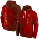 customized usc trojans deer silhouette red hoodie best selling