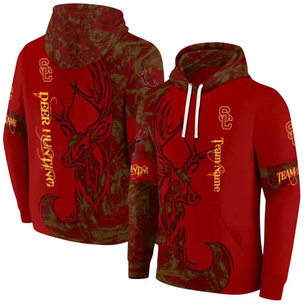 customized usc trojans deer silhouette red hoodie fashion forward customized usc trojans deer silhouette red hoodie fashion forward
