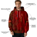 customized usc trojans deer silhouette red hoodie best selling
