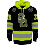 customized usc trojans safety motif black neon green hoodie best selling