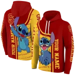 customized usc trojans stitch red hoodie best selling