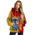 customized usc trojans stitch red hoodie best selling