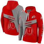 customized utah utes abstract shape red hoodie best selling