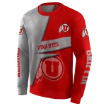 customized utah utes abstract shape red hoodie best selling