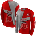 customized utah utes abstract shape red hoodie best selling