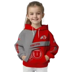 customized utah utes abstract shape red hoodie best selling